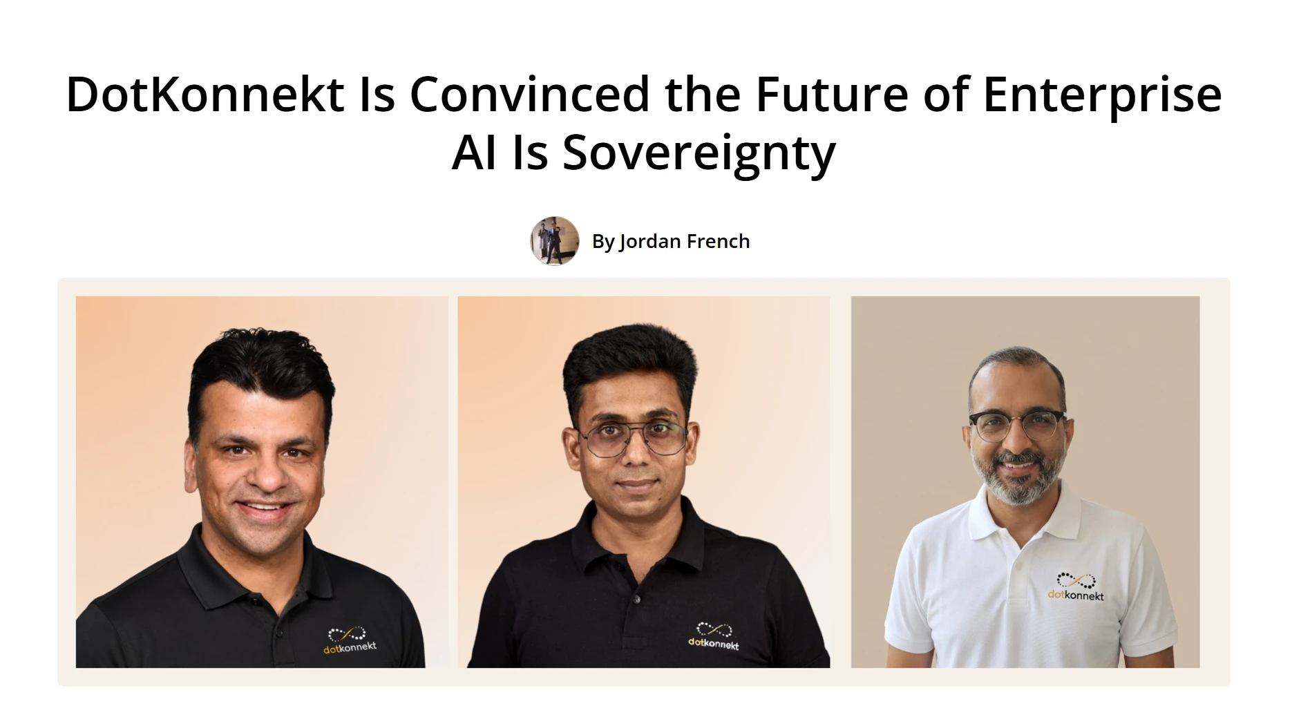 DotKonnekt Is Convinced the Future of Enterprise AI Is Sovereignty